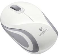 Belaidė kompiuterinė pelė Logitech M187, balta sp./pilka sp.