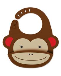 Lācīte zīdainim Skip Hop Zoo Fold & Go Monkey, brūna krās., silikons, 6+ mēn.