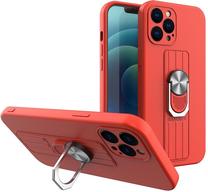 Telefona vāciņš Hurtel Ring Case, sarkana krās., Apple