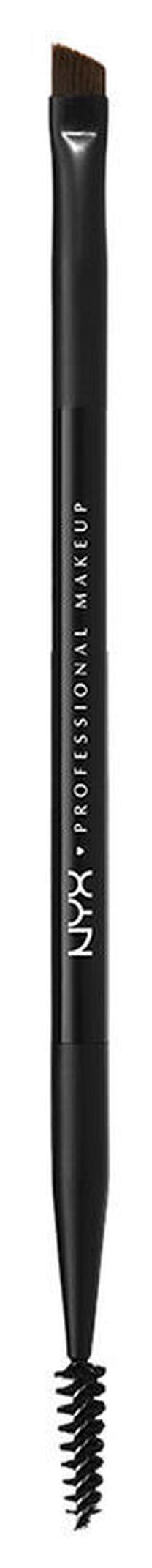 Birstīte, uzacīm NYX Professional Makeup Pro Dual, 0.06 g, 16.3 cm, melna krās.