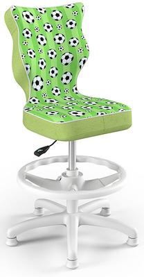 Vaikiška darbo kėdė Petit HC+F Size 4 ST29, 37 x 35 x 95 cm, balta/žalia