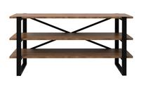 Konsoles galds Kalune Design Desta, melns krās./valriekstu krās., 120 cm x 33.4 cm x 57.2 cm