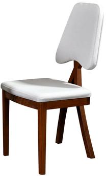 Kėdžių rinkinys Kalune Design Pera v2 998VOW1107, kreminė sp./riešuto sp., 45 cm x 47 cm x 92 cm, 2 vnt.