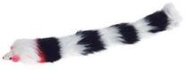Minkštas žaislas katėms Flamingo Mouse, balta sp./juoda sp., 30 cm