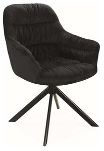 Valgomojo kėdė Astoria II ASTORIAIIVCC, juoda sp., 64 cm x 45 cm x 85 cm