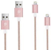 Laidas Dux Ducis, USB/Apple Lightning, rožinė sp.
