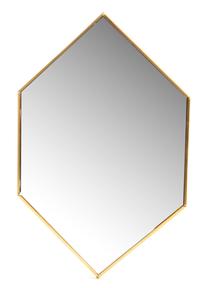 Spogulis Amadeus Diamant PM, stiprināms/līmējams, 14 cm x 23 cm, zelta krās.