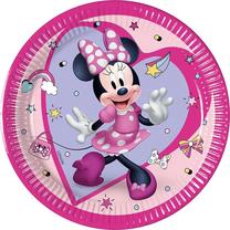 Vienkartinės lėkštės GoDan Minnie, Ø 20 cm, 8 vnt.