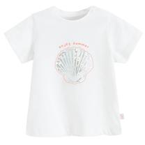 T-krekls, neformāls pavasaris/vasara, meitenēm Cool Club CCG2802160, balta krās., 74 cm