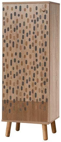 Batų spintelė Kalune Design Vegas S 932, pilka sp./sonoma ąžuolo sp., 38 cm x 50 cm x 135 cm