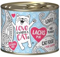 Mitrā kaķu barība Love is where a cat is Salmon, lasis, 0.190 kg