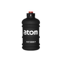 Sporta pudeles un šeikeri Atom, melna krās., plastmasa, 2.2 l