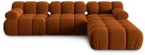 Modulinė sofa Micadoni Home Bellis MIC_0SET2_2_F1_BELLIS5, oranžinė sp., 282 x 188 cm x 63 cm