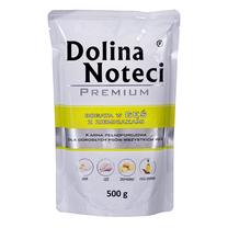 Mitrā barība (konservi) suņiem Dolina Noteci Premium, dārzeņi/zoss gaļa/kartupeļi, 0.5 kg