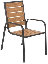 Lauko kėdė Patio Solar, ruda sp./juoda sp., 73 cm x 58 cm x 96 cm