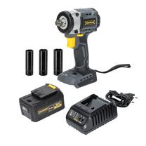 Akumuliatorinis smūginis veržliasukis Grunder CW-B0A18, 18 V, 4000 mAh