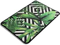 Vonios grindų kilimėlis Foutastic Tropic, balta sp./juoda sp./žalia sp., 60 cm x 40 cm