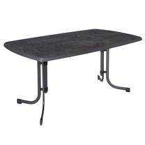 Dārza galds Patio Dine & Relax Pizarra, antracīta krās./pelēka krās., 150 cm x 90 cm x 73 cm