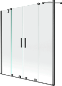 Vannas siena Mexen Velar Duo II, 140 cm x 150 cm, pelēka krās./rūdītais