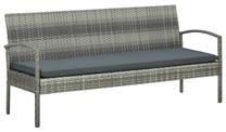 Lauko sofa VLX, pilka sp., 155 cm x 58 cm x 72 cm