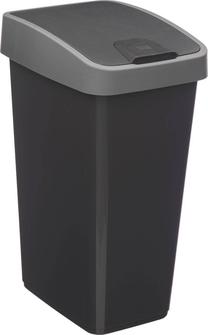 Šiukšliadėžė 5five Simply Smart, juoda sp., 25 l, 47 cm x 23 cm