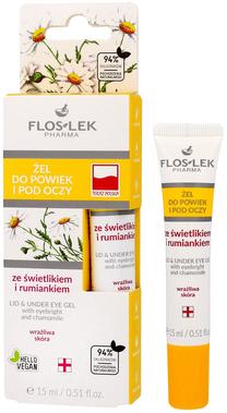 Acu gēls Floslek Eyebright and Chamomile, 15 ml