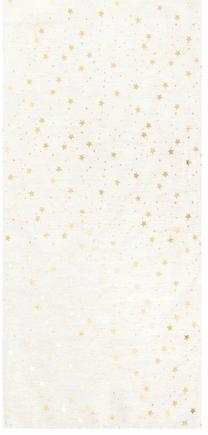 Kalėdinis stalo takelis stačiakampė Homla Starse, aukso/balta, 40 x 160 cm