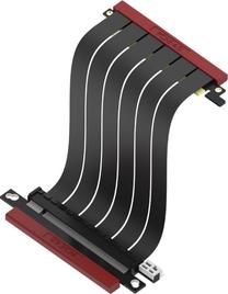 Kabelis Ssupd Riser Card Cable PCIe 4.0, 220 g, juoda sp./raudona sp.