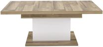 Kavos staliukas Forte Ricciano, ąžuolo sp./balta sp., 120 - 160 cm x 70 cm x 46.9 cm