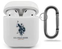 Ausinių dėklas U.S. Polo Assn. USACA2TPUWH for AirPods, balta sp.