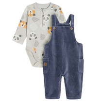 Набор одежды, классическая, для мальчиков/для младенцев Cool Club Little Bear CCB2601549-00, синий цв./серый цв., 86 см