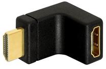 Adapteris Delock HDMI female, HDMI male, melna krās.