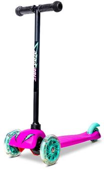Детский самокат YVolution Neon Bolt, розовый цв./бирюзовый цв.