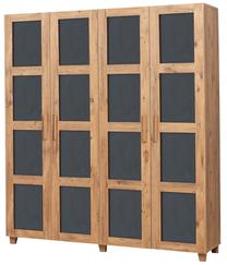 Spinta Kalune Design Salvia 869VEL4247, antracito sp./pušies sp, 160 cm x 48 cm x 189 cm