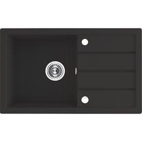 Кухонная мойка Laveo Trzynastka SBP_711T, Black, гранит, 79 см x 48 см x 17 см, черный цв.