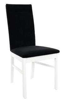 Valgomojo kėdė Assen D09-TXK_ASSEN-TX098-1-MAVEL_19_BLACK, balta sp./juoda sp., 46 cm x 55 cm x 98 cm
