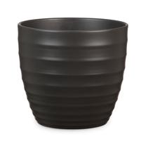Puķu pods Scheurich 923/19, keramika, Ø 19 cm, melna krās.
