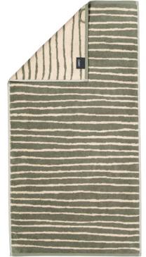Vannas dvielis Cawo Loft 6225 34, bēša krās./zaļa krās., 100 cm x 50 cm