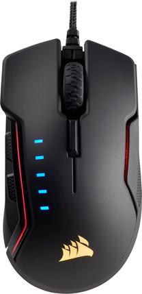 Laidinė žaidimų pelė Corsair Glaive RGB, juoda sp.
