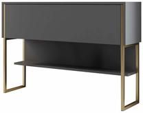 Konsoles galds Kalune Design Luxe, zelta krās., 30 cm x 120 cm x 80 cm