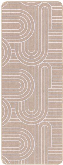 Paklājs iekštelpu Douceur d`Interieur Modul, balts krās./bēša krās., 120 cm x 45 cm