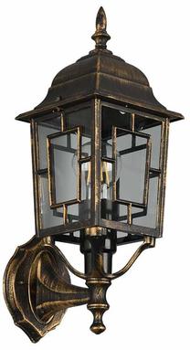 Õue seinavalgusti Trio Volturno, 60W, E27, IP44, antiikne rooste v., 15 cm x 41.5 cm