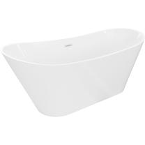 Vonia, laisvai pastatoma Mexen Dora, 160 cm x 75 cm x 72 cm, ovalas, balta sp.