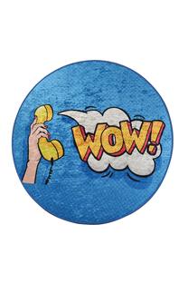 Ковер Conceptum Hypnose Wow Wow, многоцветный, 100 см x 100 см