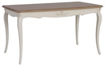 Stalas Home4you 05414, ruda sp./balta sp., 140 cm x 80 cm x 77 cm
