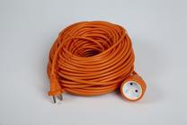 Удлинитель Electraline, 2 x 1 mm², 20 м, 1 розетка, oранжевый цв.