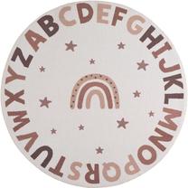 Ковер комнатные Ayyildiz Coco Alphabet, oранжевый цв./коричневатый цв., 200 см x 200 см