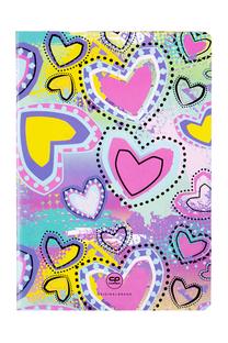Sąsiuvinis CoolPack PASTEL HEART 71127CP, langeliais, A5, 32 lapų
