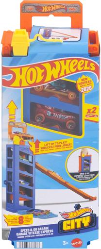 Автомобильная стоянка Mattel Hot Wheels City Speed & Go JMJ53, многоцветный