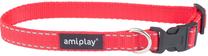 Ошейник для собак Amiplay Reflective, красный цв., 450 - 700 мм x 25 мм, 45-70